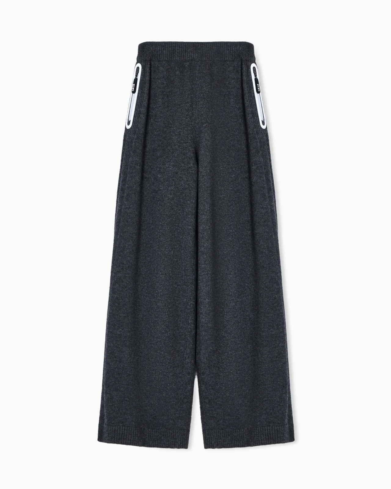 GIORGIO ARMANI NEVE WIDE TROUSERS IN A VIRGIN WOOL AND CASHMERE BLEND - 1