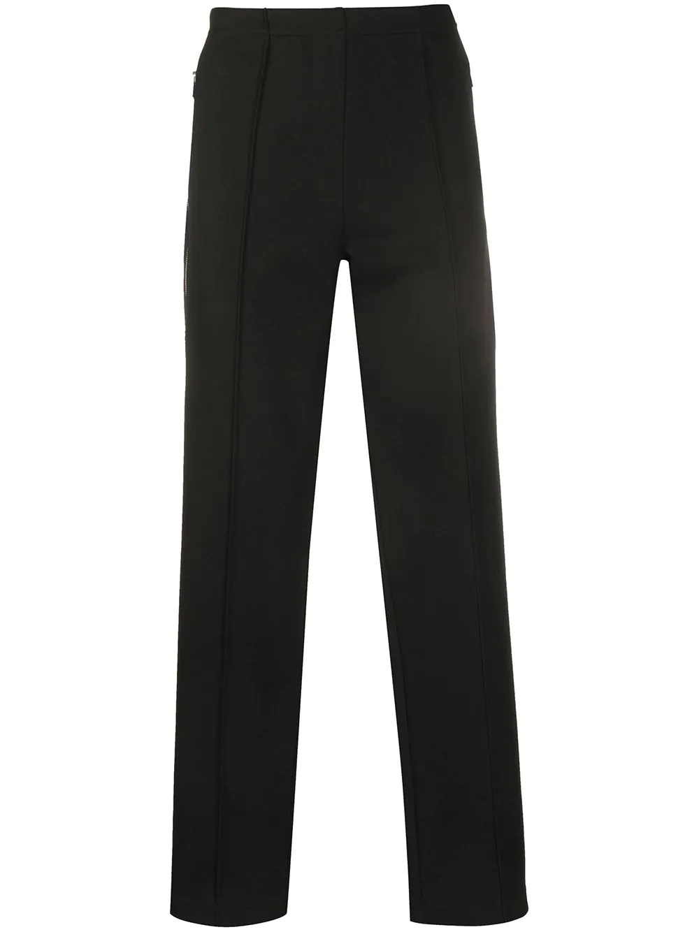 raised seam straight trousers - 1