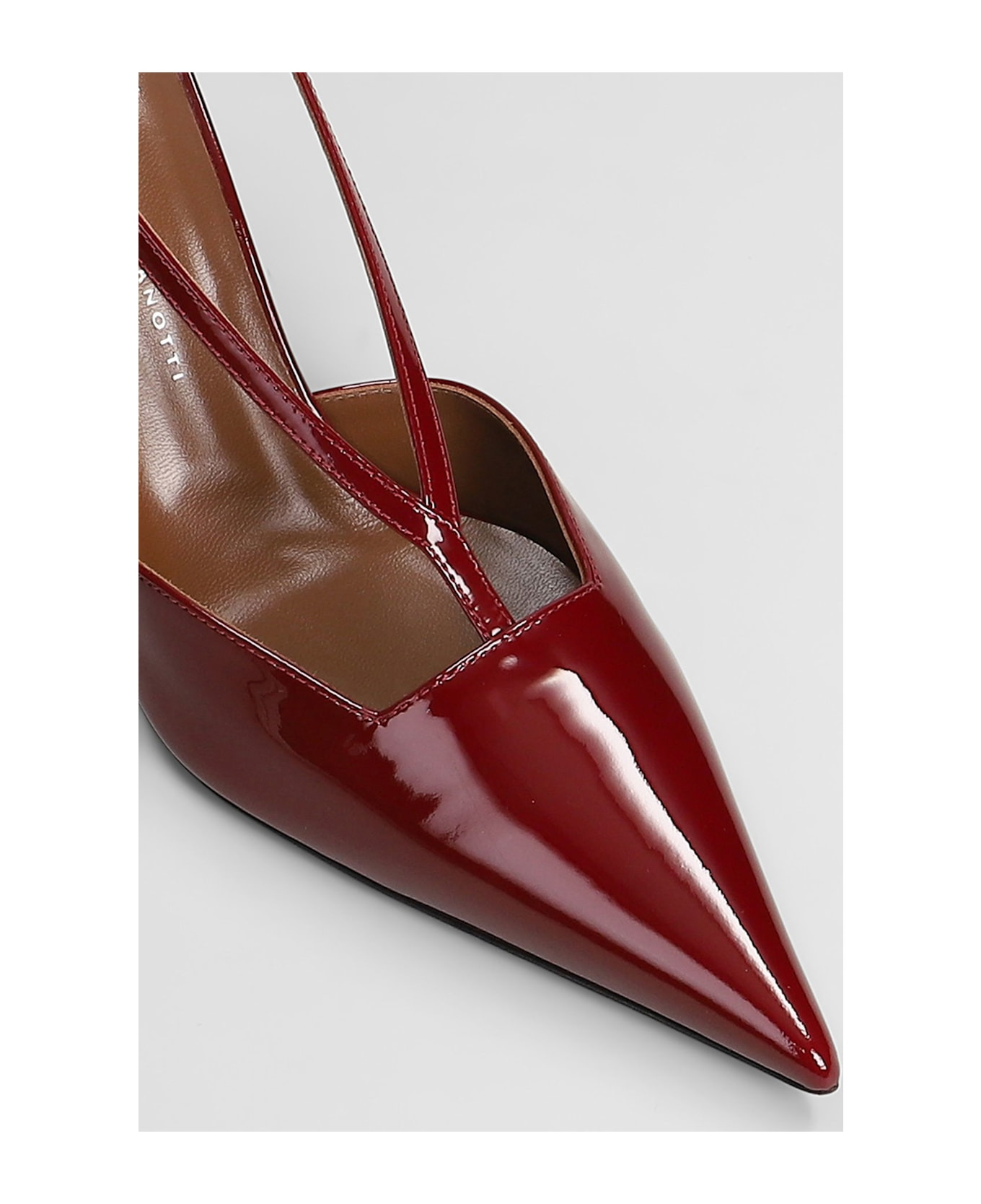 Almha 85 Pumps In Red Patent Leather - 5