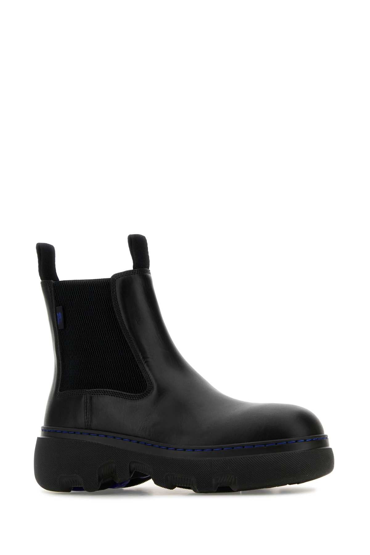 Burberry Women Black Leather Ankle Boots - 2