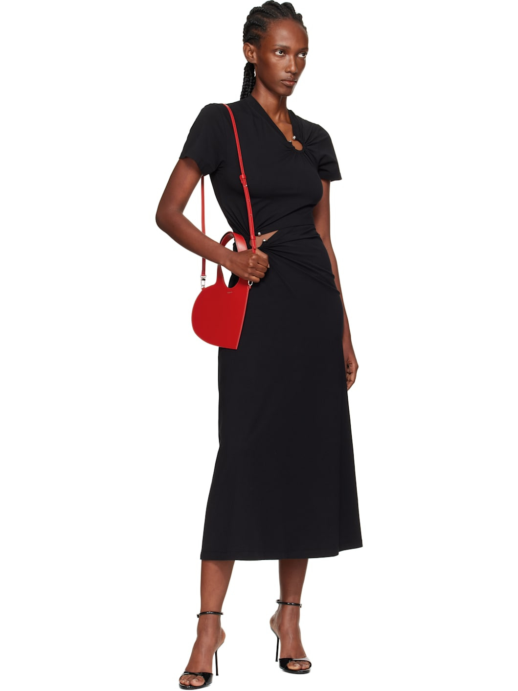 Red Crossbody Baby Heart Tote Bag - 4