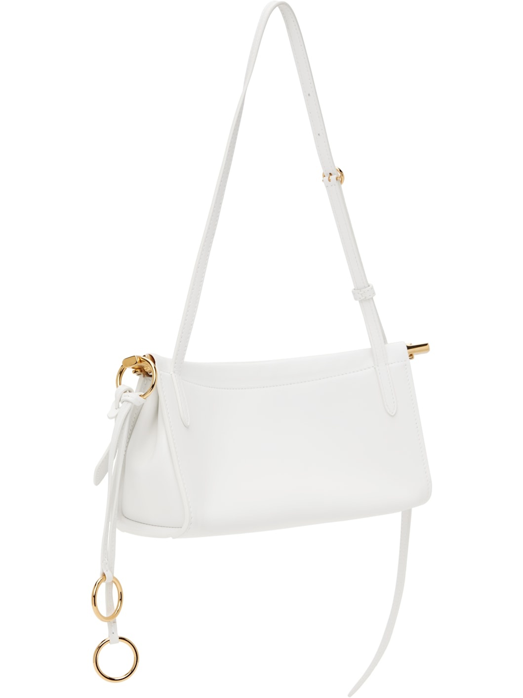 White 'Le Click' East West Small Bag - 3