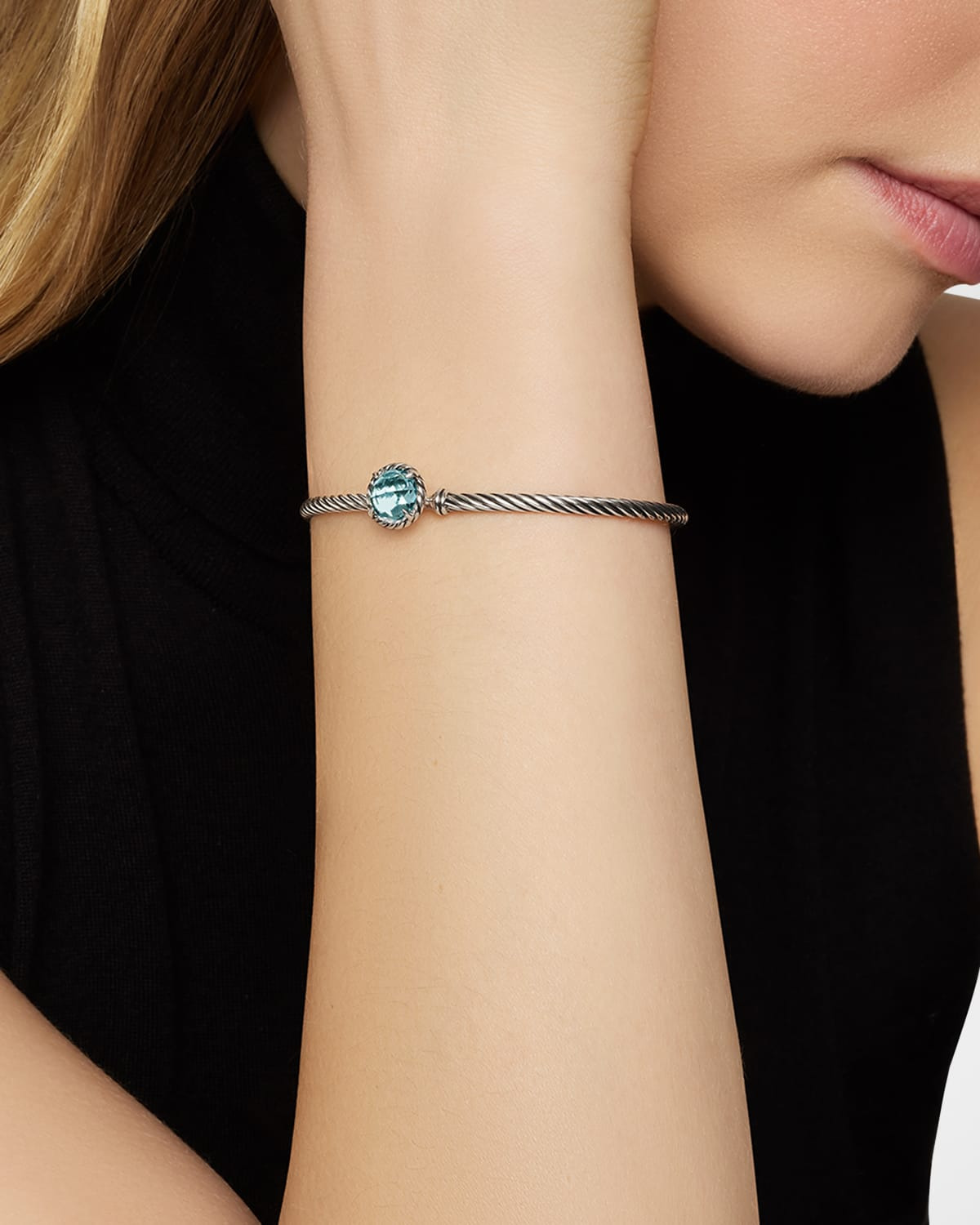 3mm Petite Chatelaine Bracelet in Silver - 6