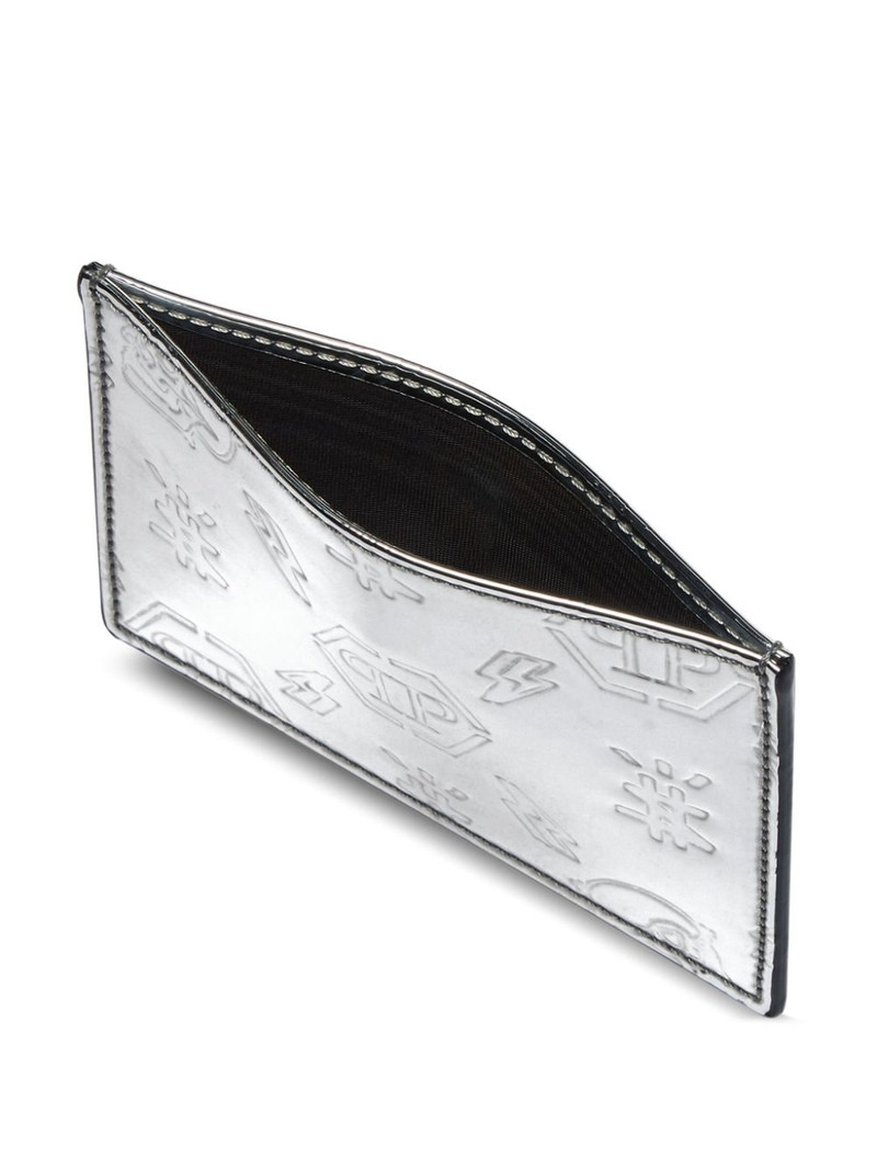 monogram-debossed leather cardholder 3