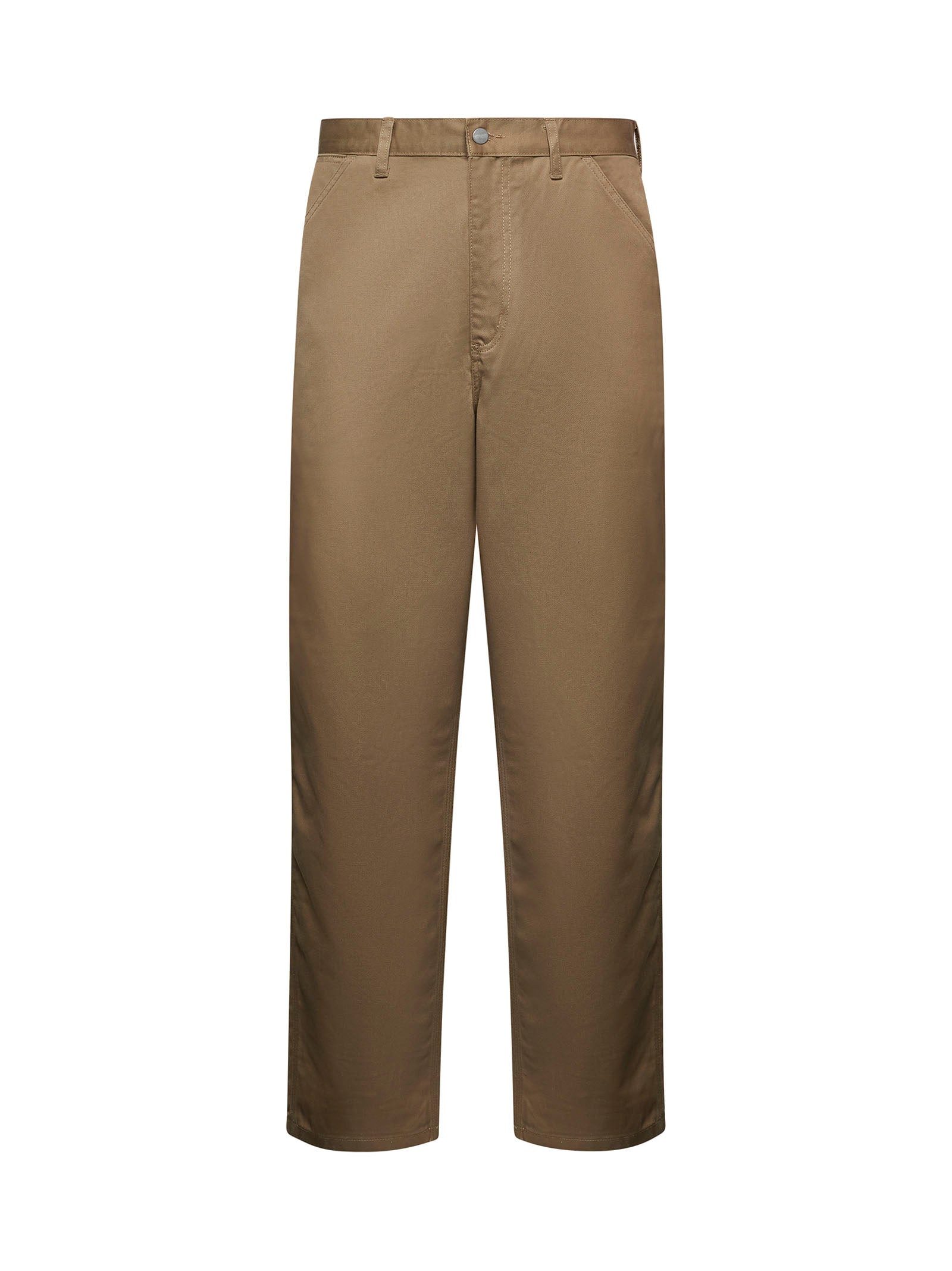 Beige Simple Pant trousers - 1