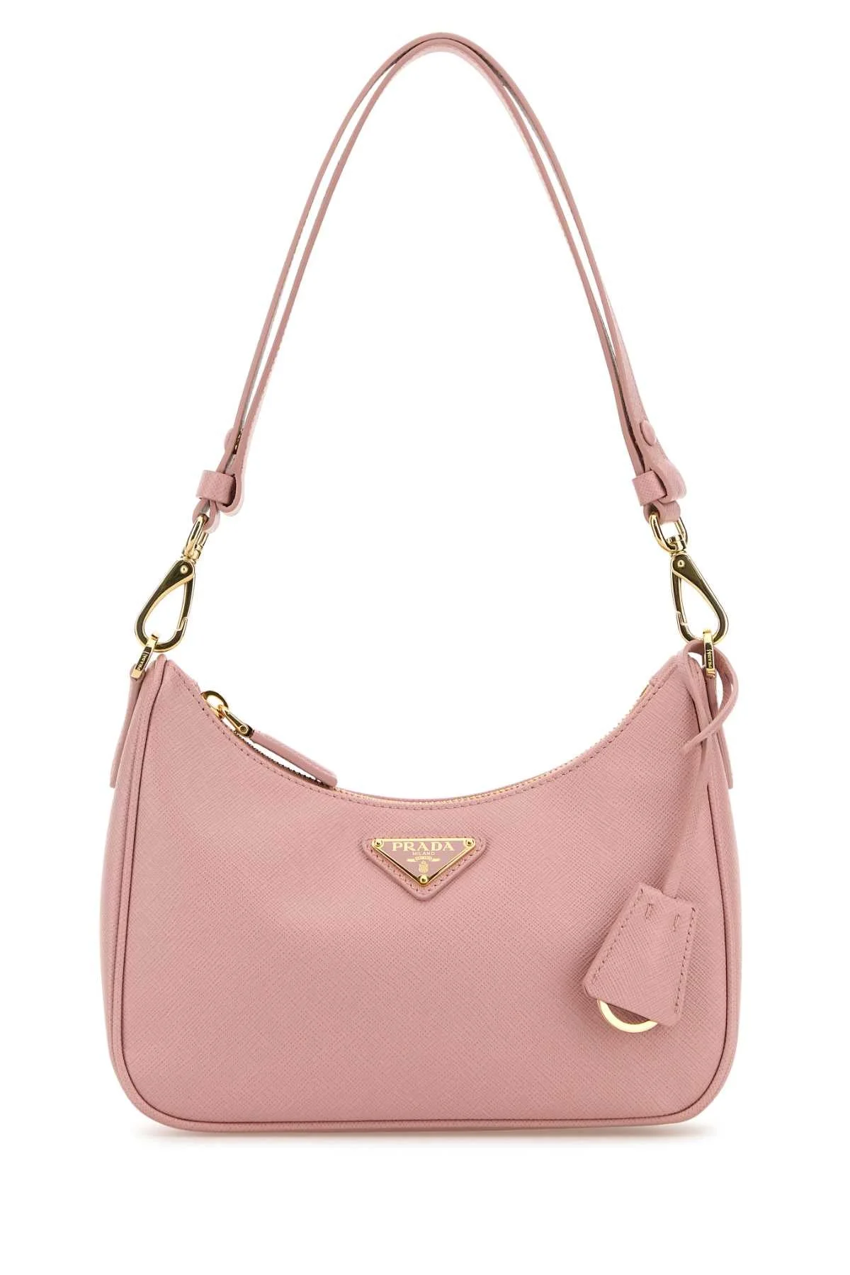 Prada Women Pink Leather Mini Prada Re-Edition Shoulder Bag - 1
