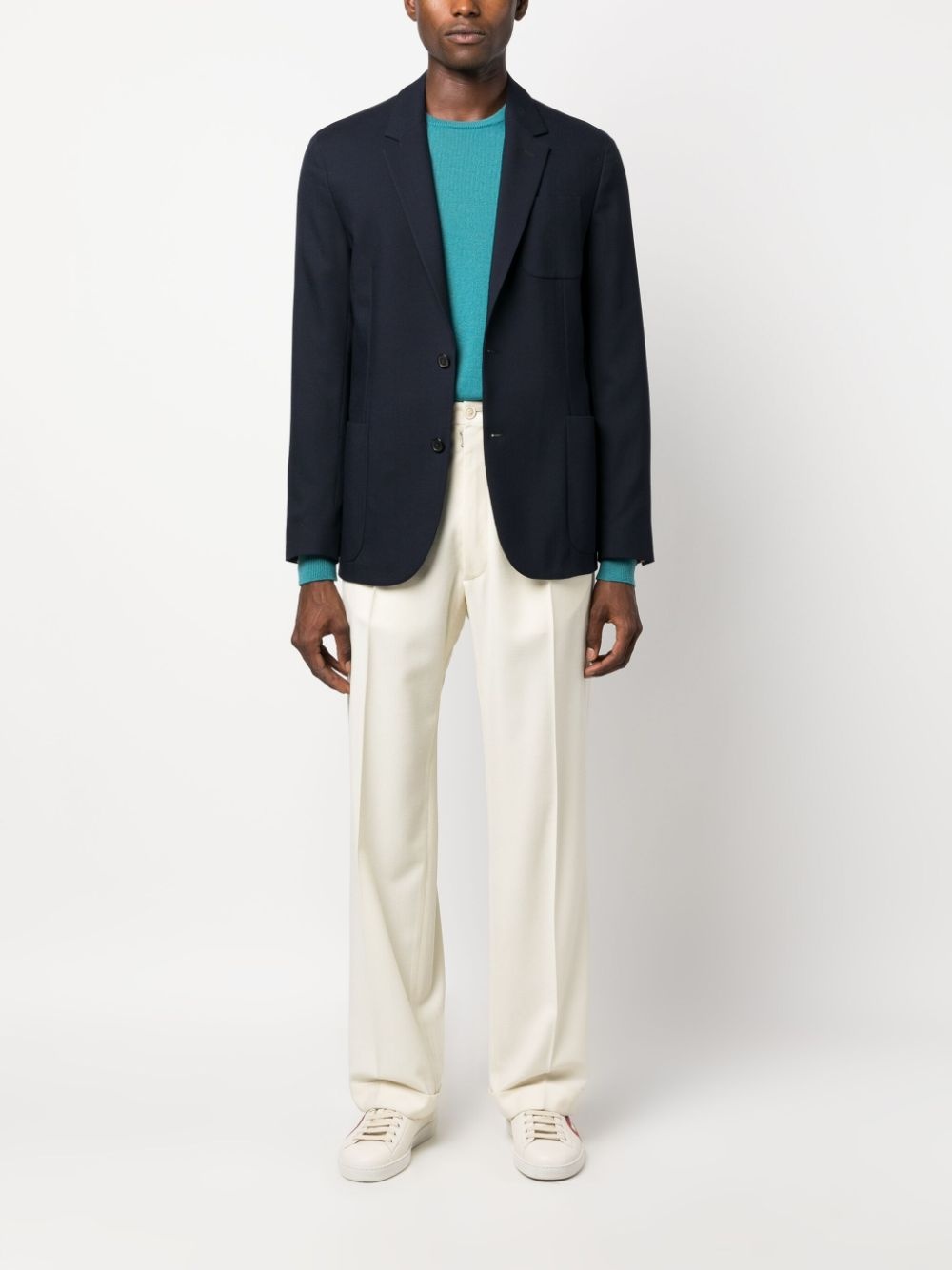 notched tailored blazer - 2