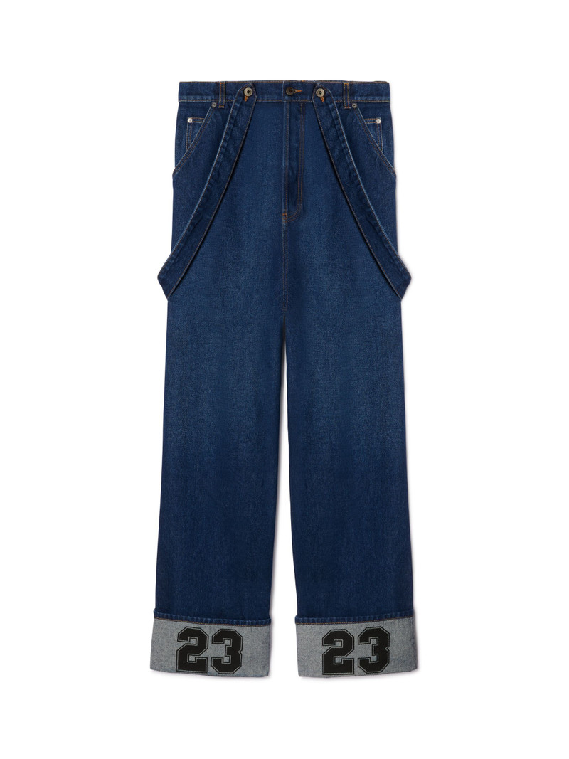 90s Logo Braces Hip Hop Jeans 1