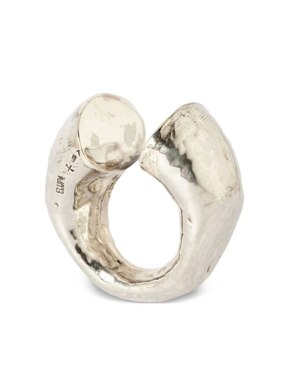 giant Druid sterling silver open ring - 1