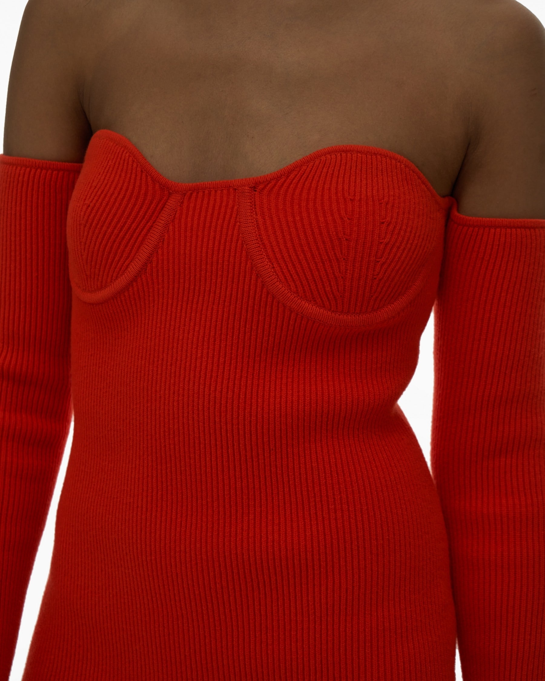 RIBBED CONTOUR DRESS - 6
