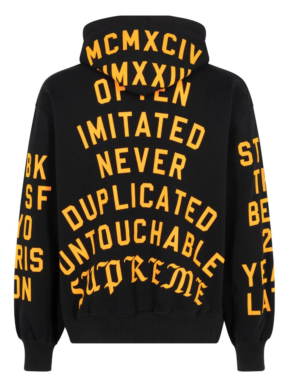 Team Flocked "Black" hoodie - 2