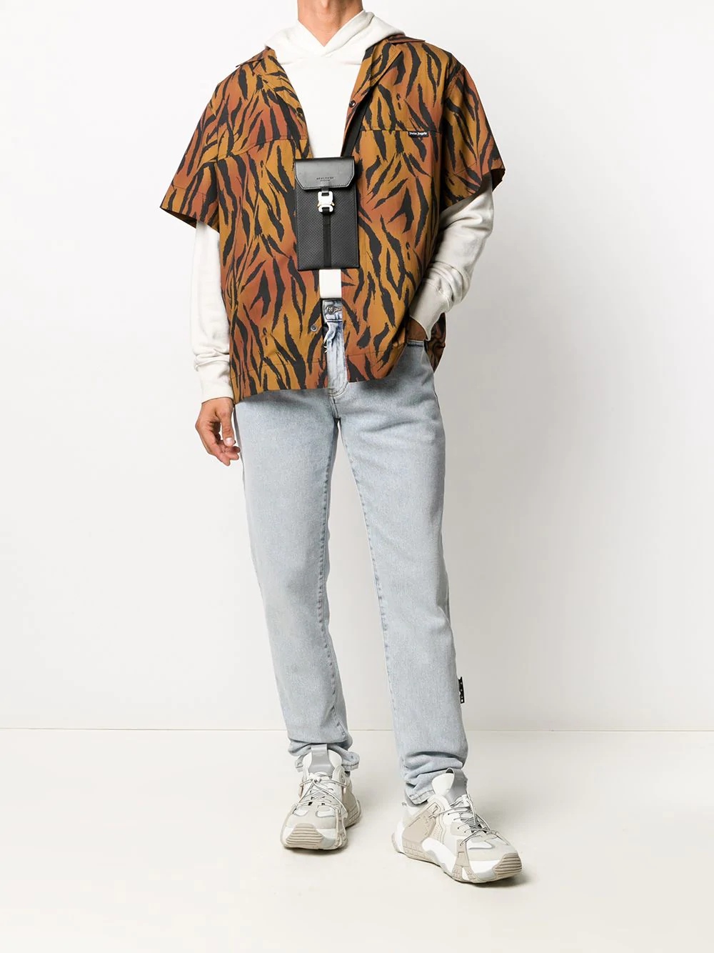 tiger-print shirt - 2