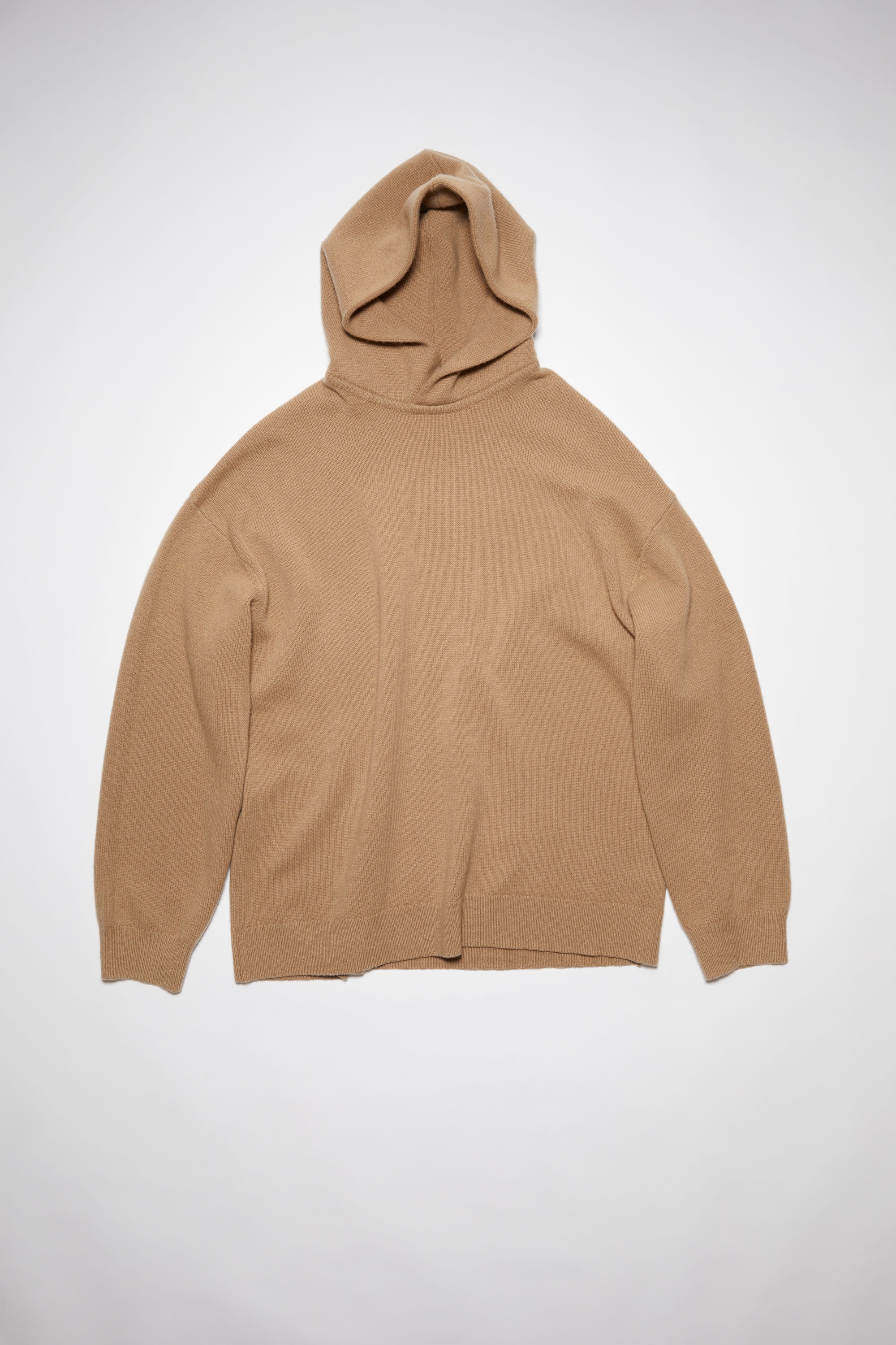 Wool hooded jumper - Light brown - 6