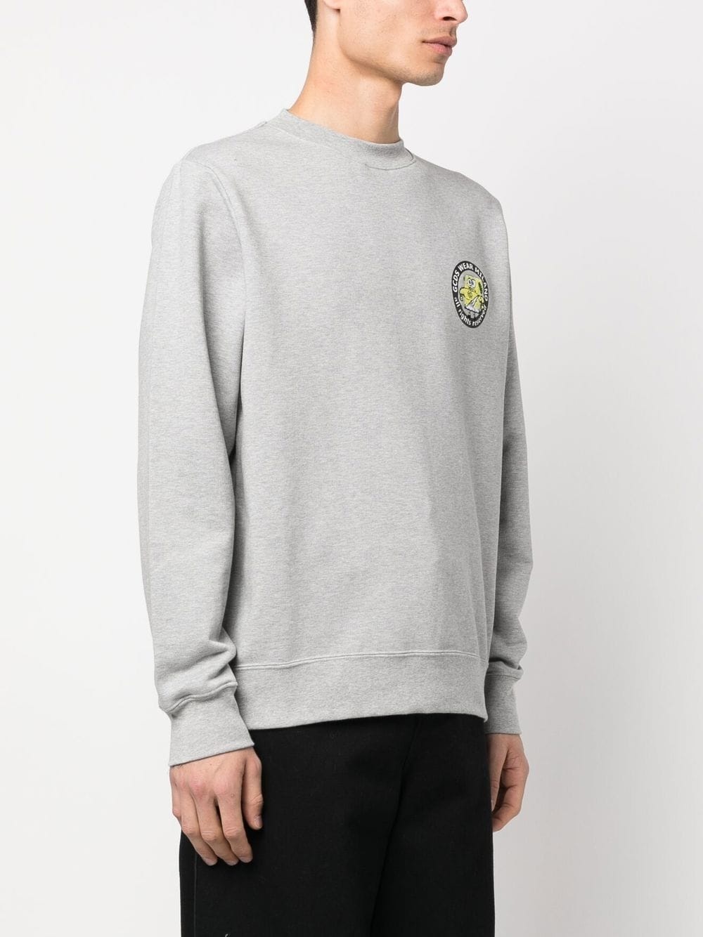rear logo lettering sweatshirt - 4