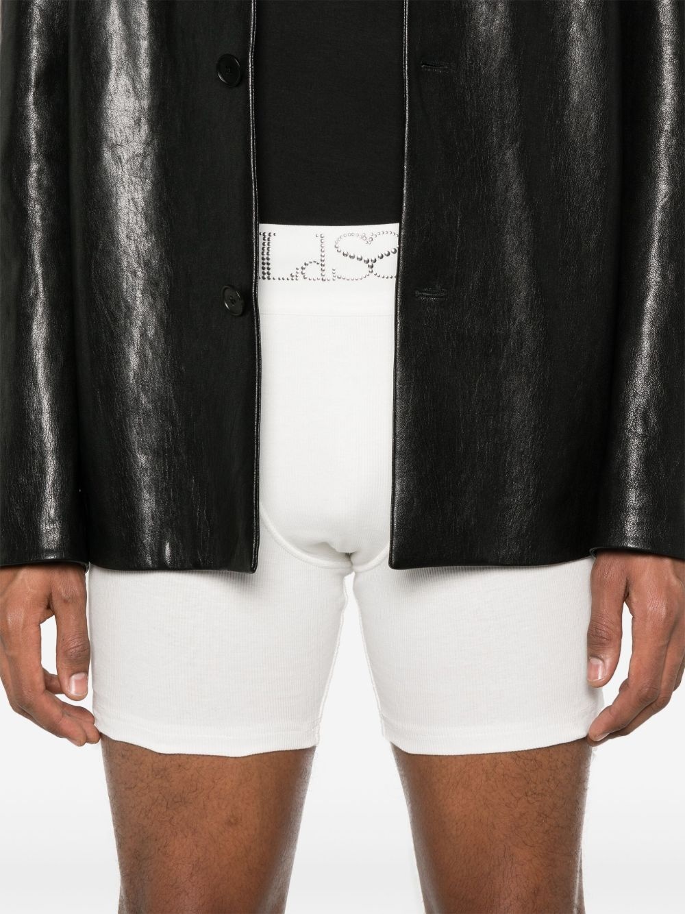 studded biker shorts - 5