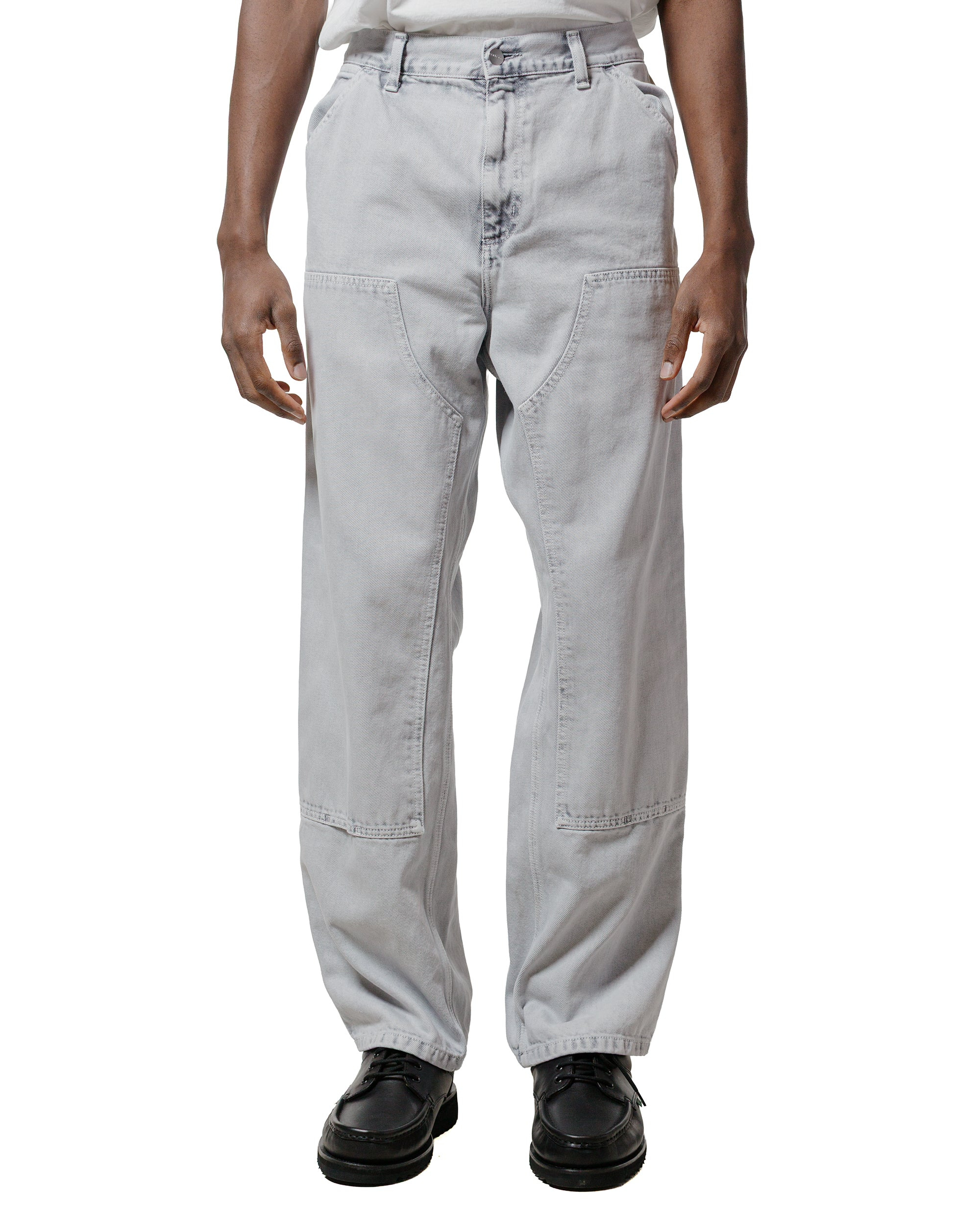 Carhartt W.I.P. Double Knee Pant Canvas Black Chalk Wash - 2