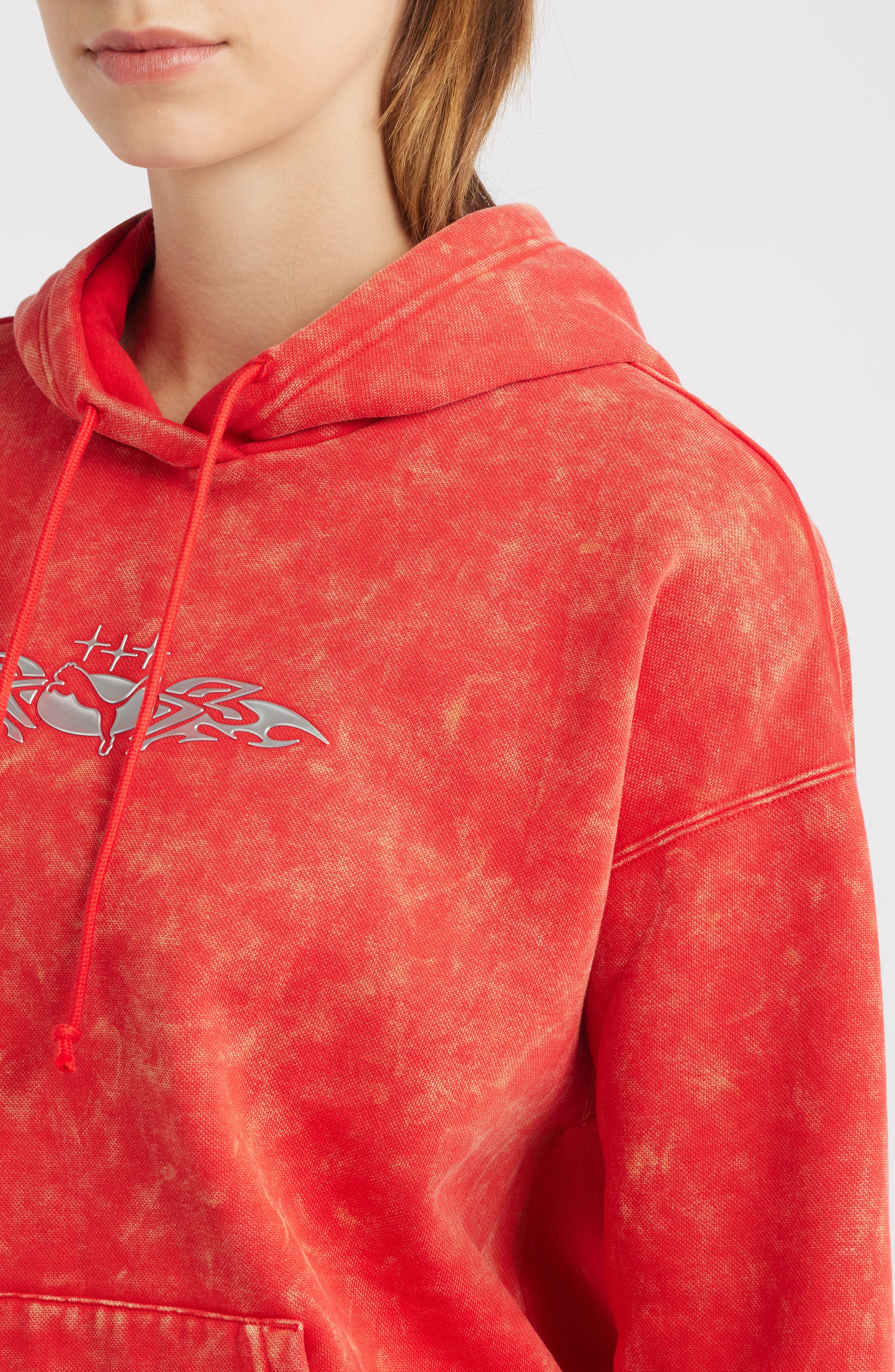 PUMA Street X Relaxed Graphic Hoodie in For All Time Red at Nordstrom - 4