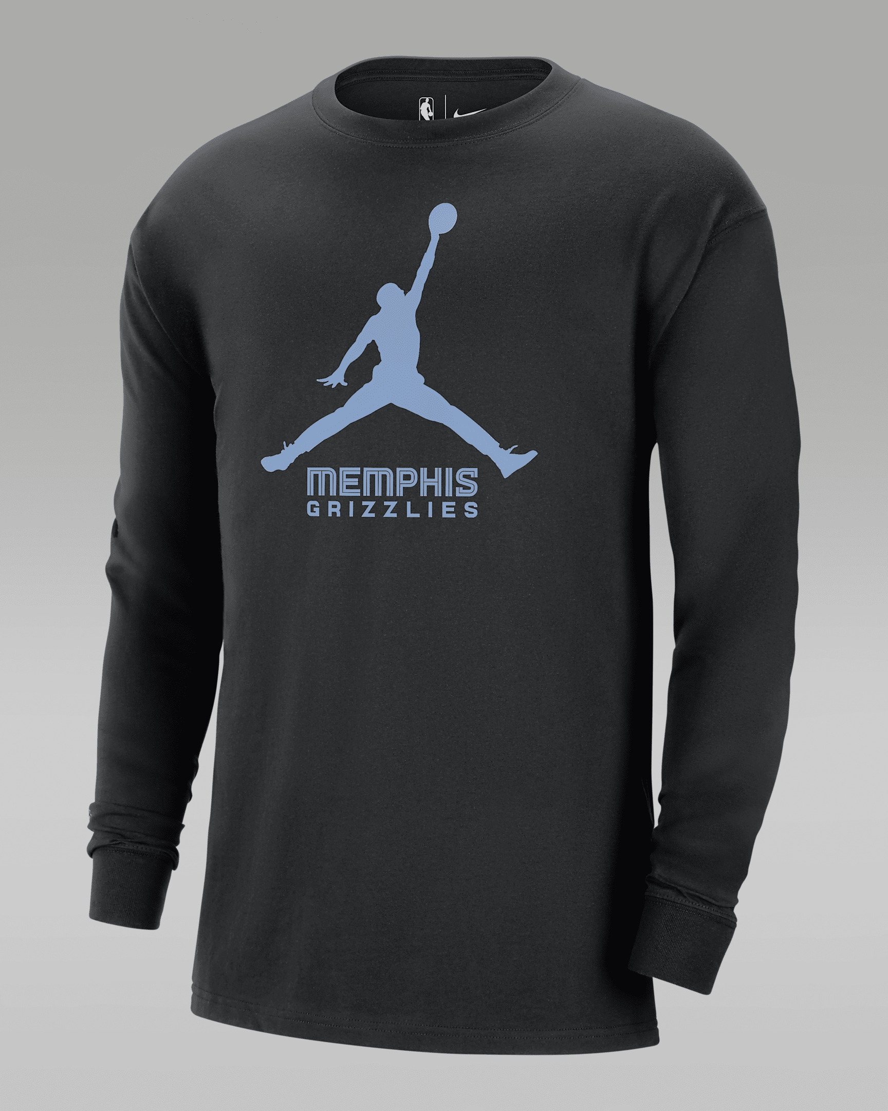Men's Memphis Grizzlies Essential Jordan NBA Long-Sleeve T-Shirt - 1