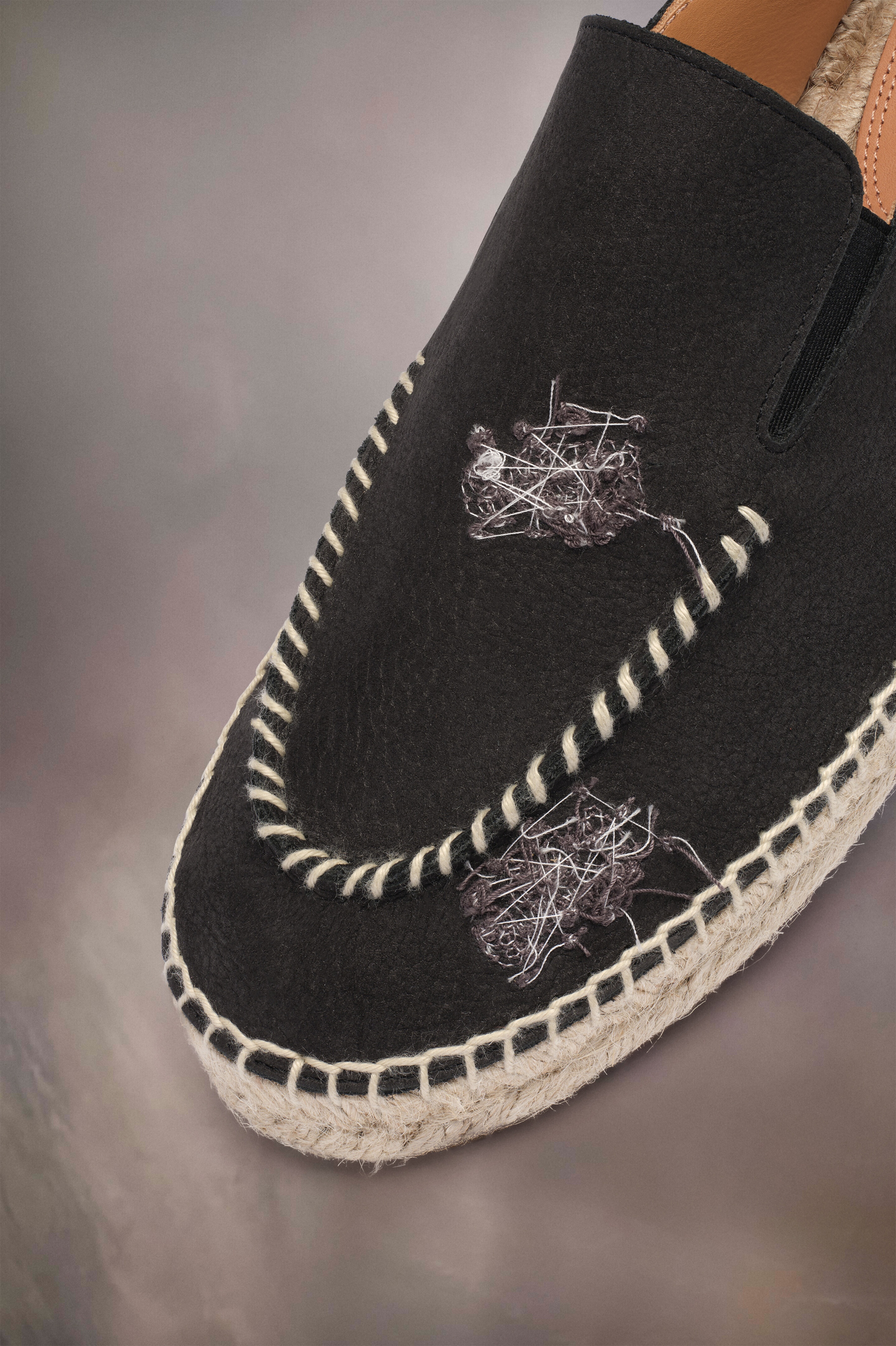 Embroidered espadrille mules - 4
