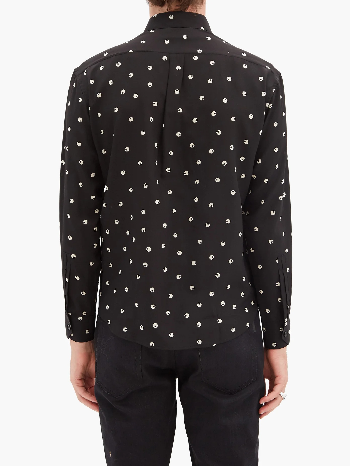 Polka dot-silk shirt - 5