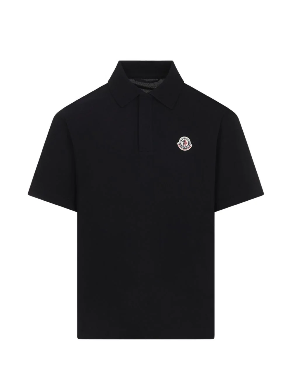logo-patch polo shirt - 1