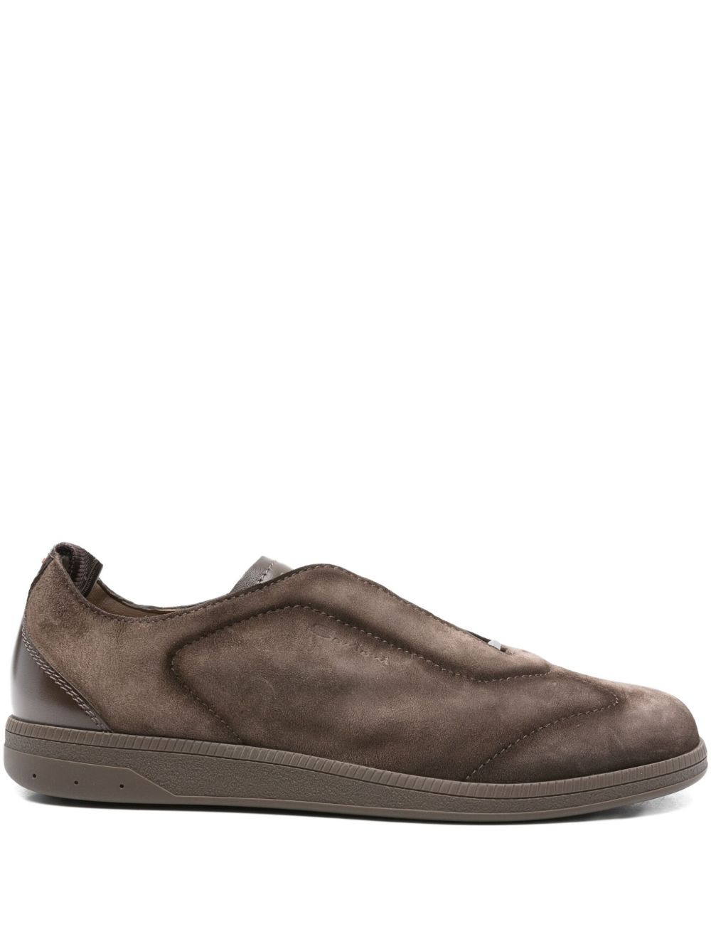 leather slip-on sneakers - 1