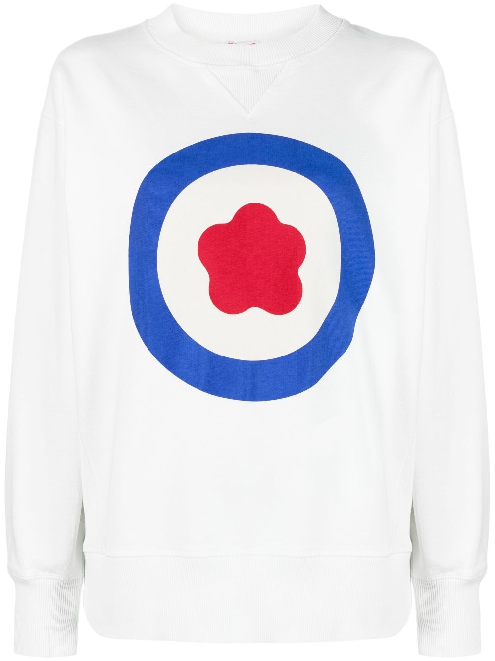 logo-print cotton sweatshirt - 1