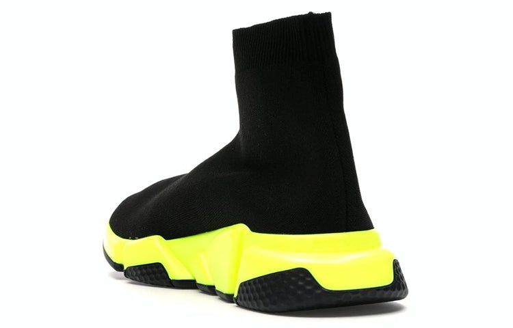 Balenciaga Speed 1.0 Sneakers 'Black Neon Yellow' 567042W05G01000 - 4