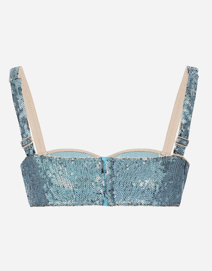 Sequined balcony bra - 2