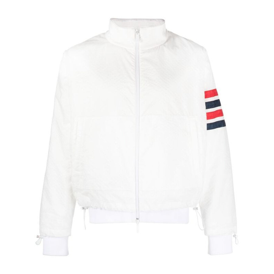 Thom Browne Men's Ultralight Ripstop 4-Bar Funnel Neck Jacket - 5