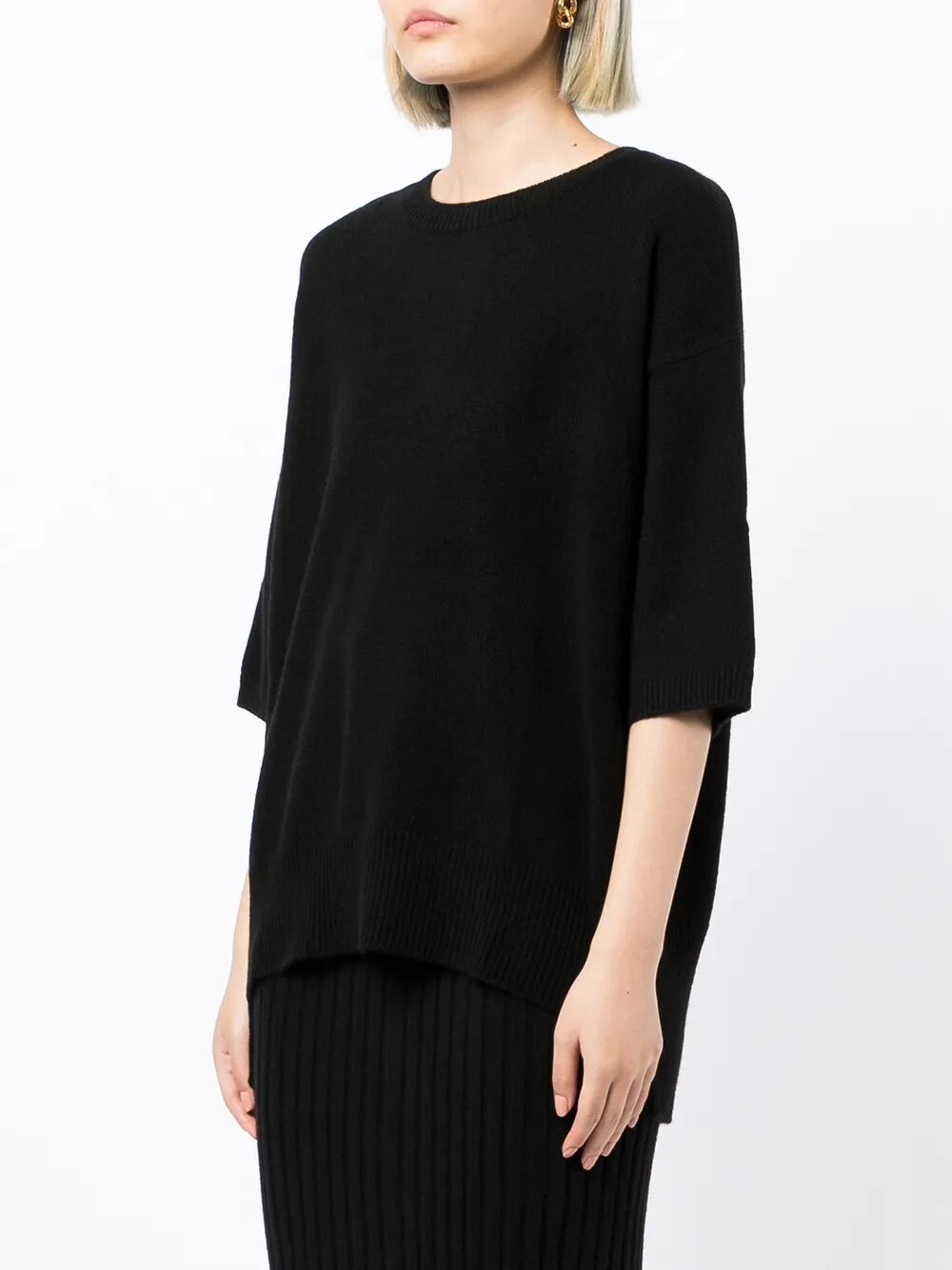 Lisa Yang Women "Camille" Round Neck Sweater - 2