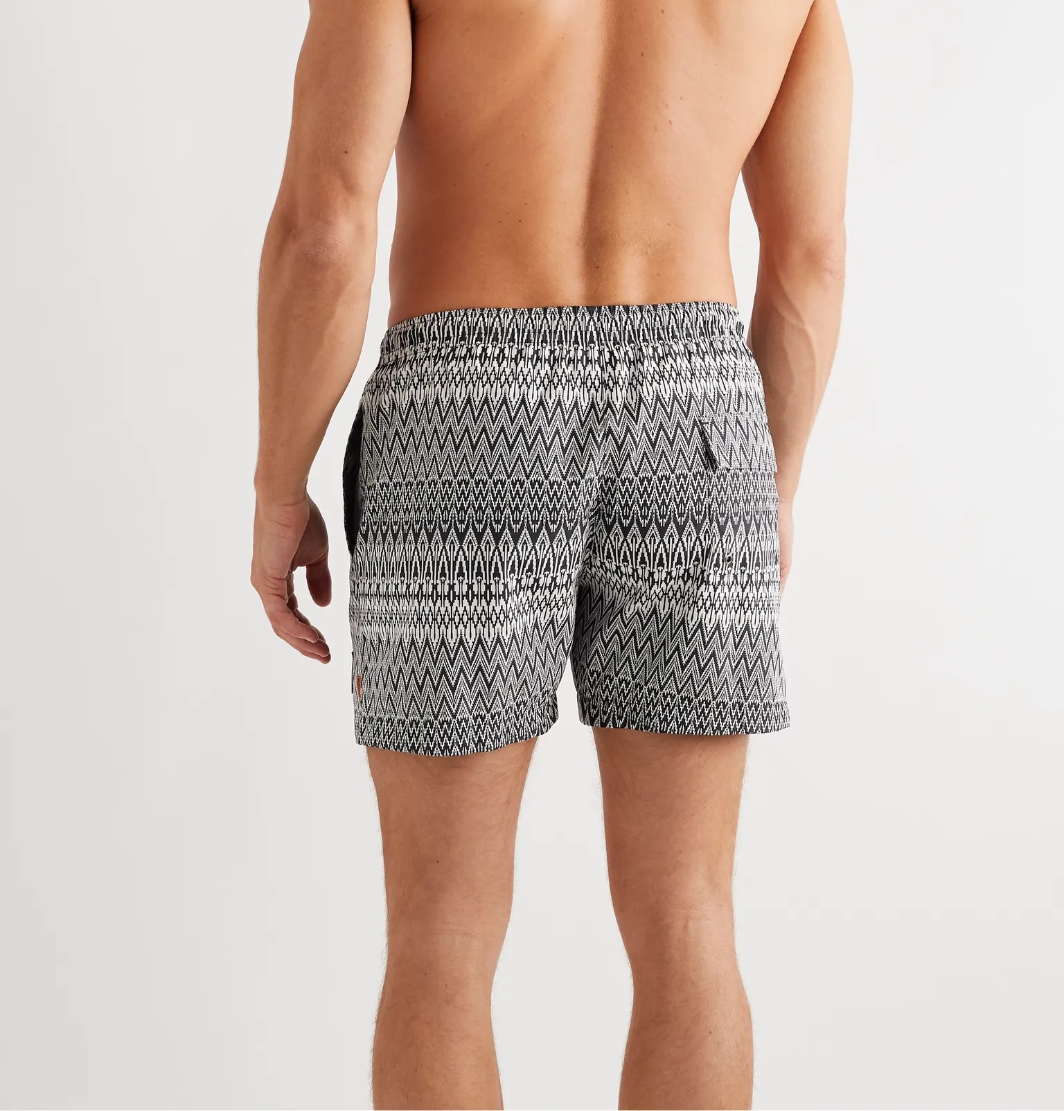 Mid-Length Printed Swim Shorts - 3