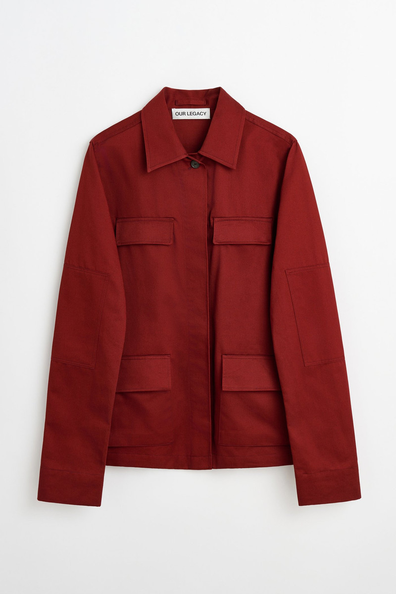 Split Jacket Profound Red Megatwist Twill 1
