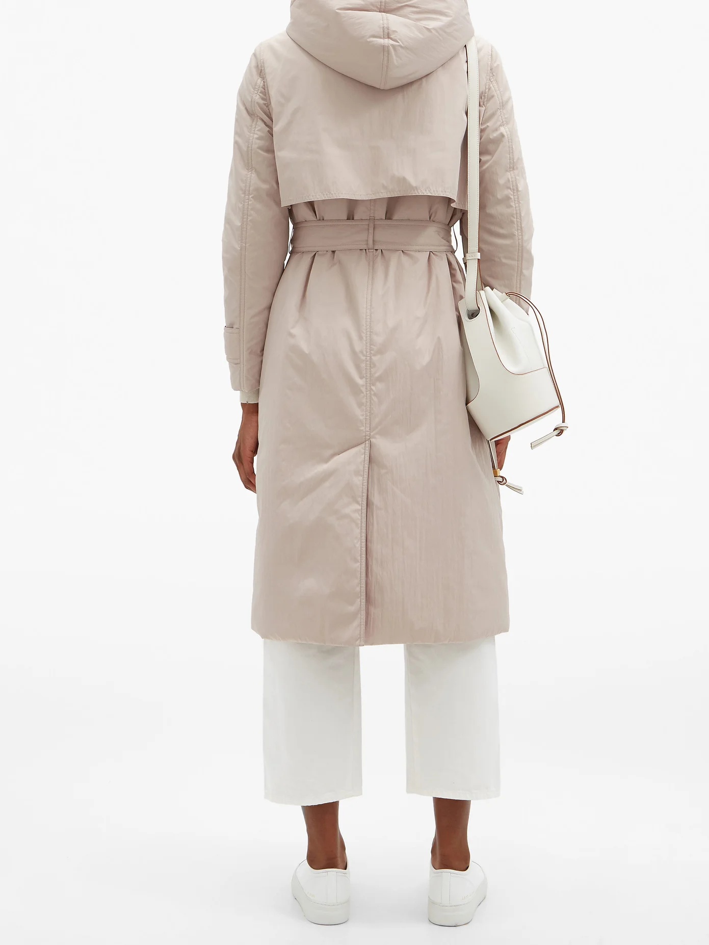 Belted padded trench coat - 6