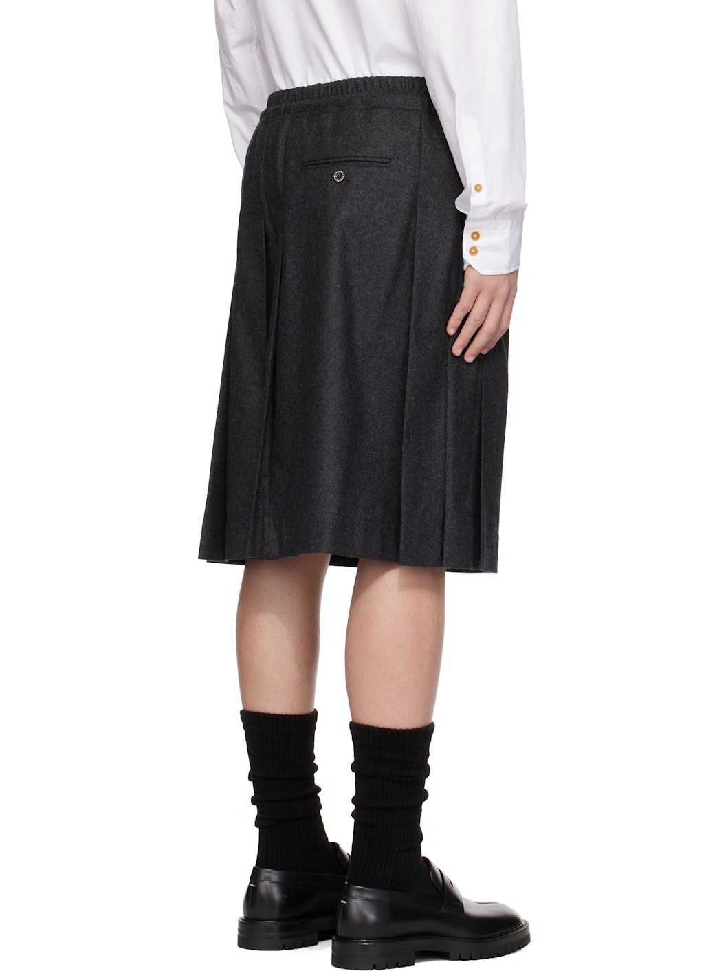 Gray Kilt Skirt - 3