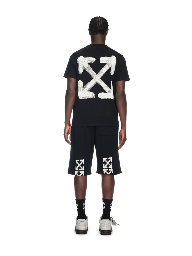 Black Spray Arrow Sweat Shorts 4