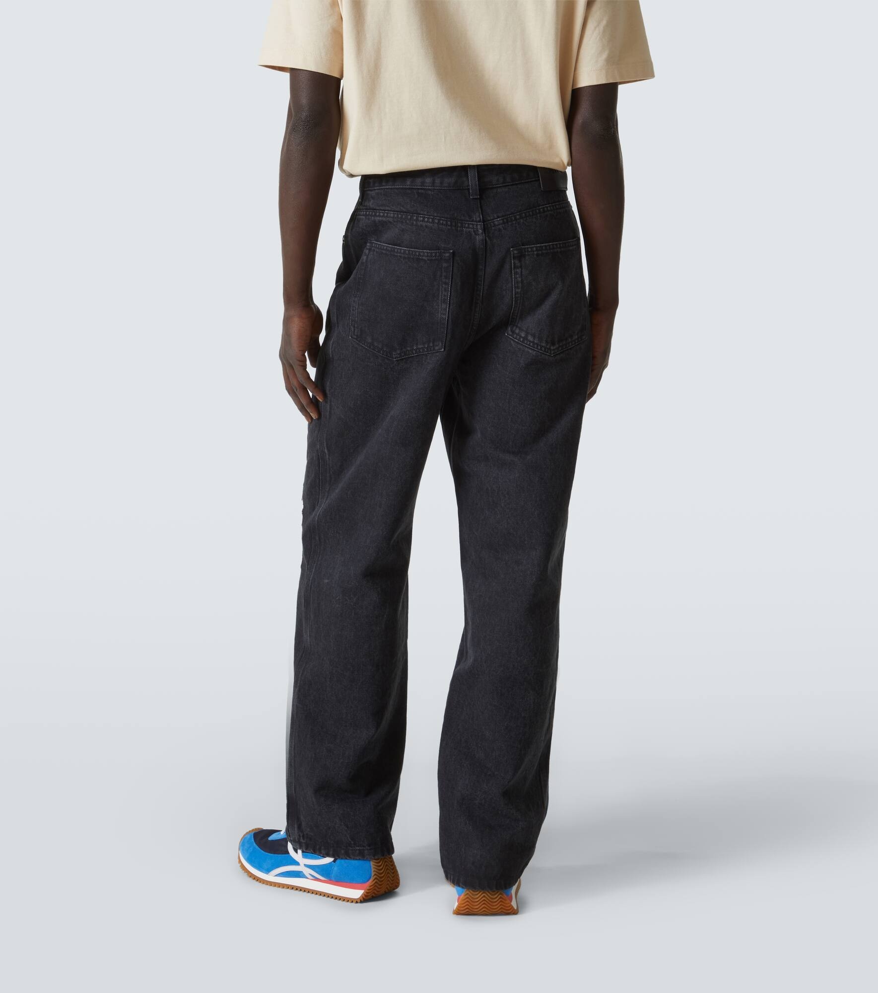 Anagram wide-leg jeans - 4