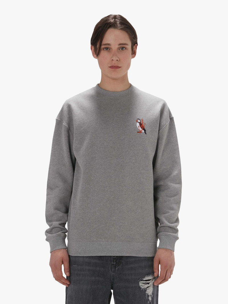JW Anderson SWEATSHIRT WITH PUFFIN EMBROIDERY outlook