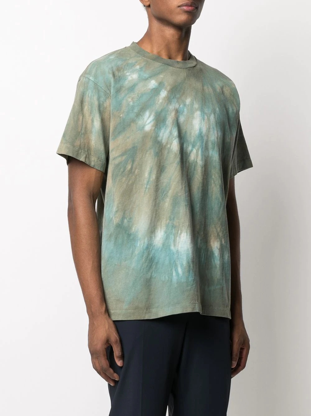 tie dye-print short-sleeved T-shirt - 3