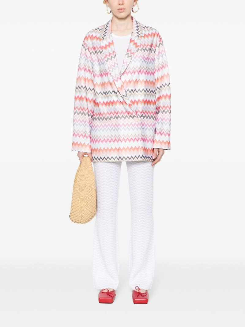 Missoni zigzag-woven blazer outlook