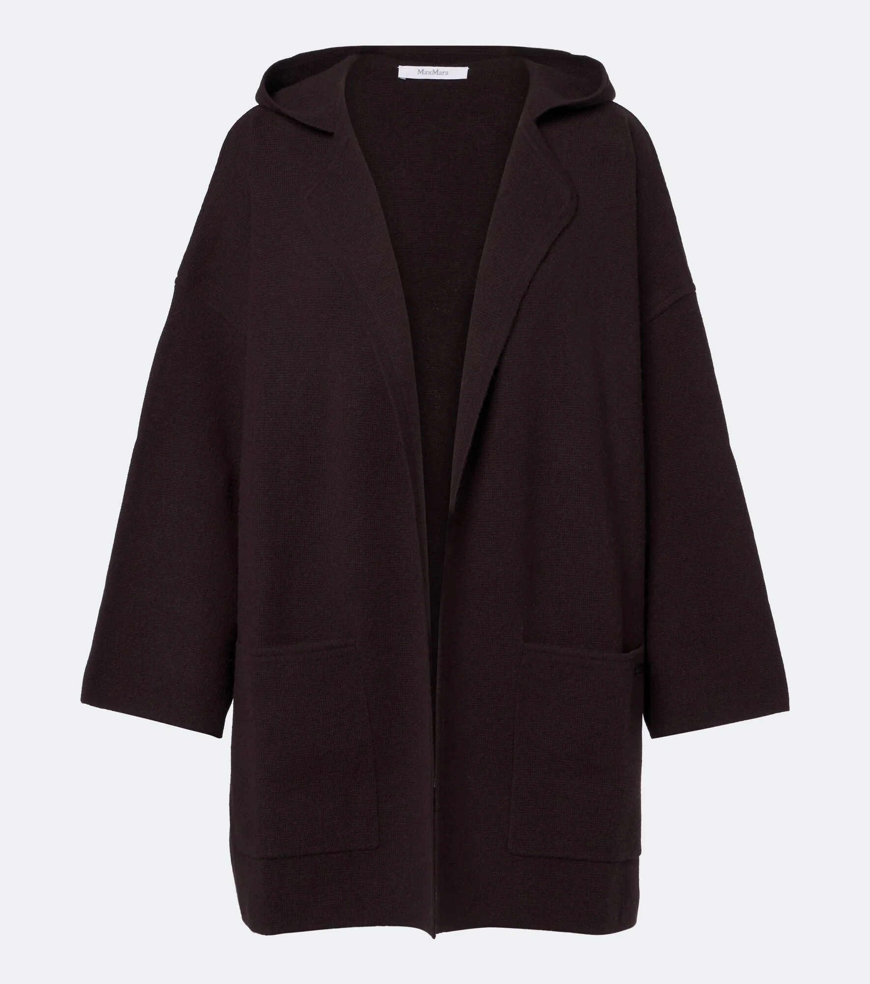 Hooded wool and cashmere cardigan - 1