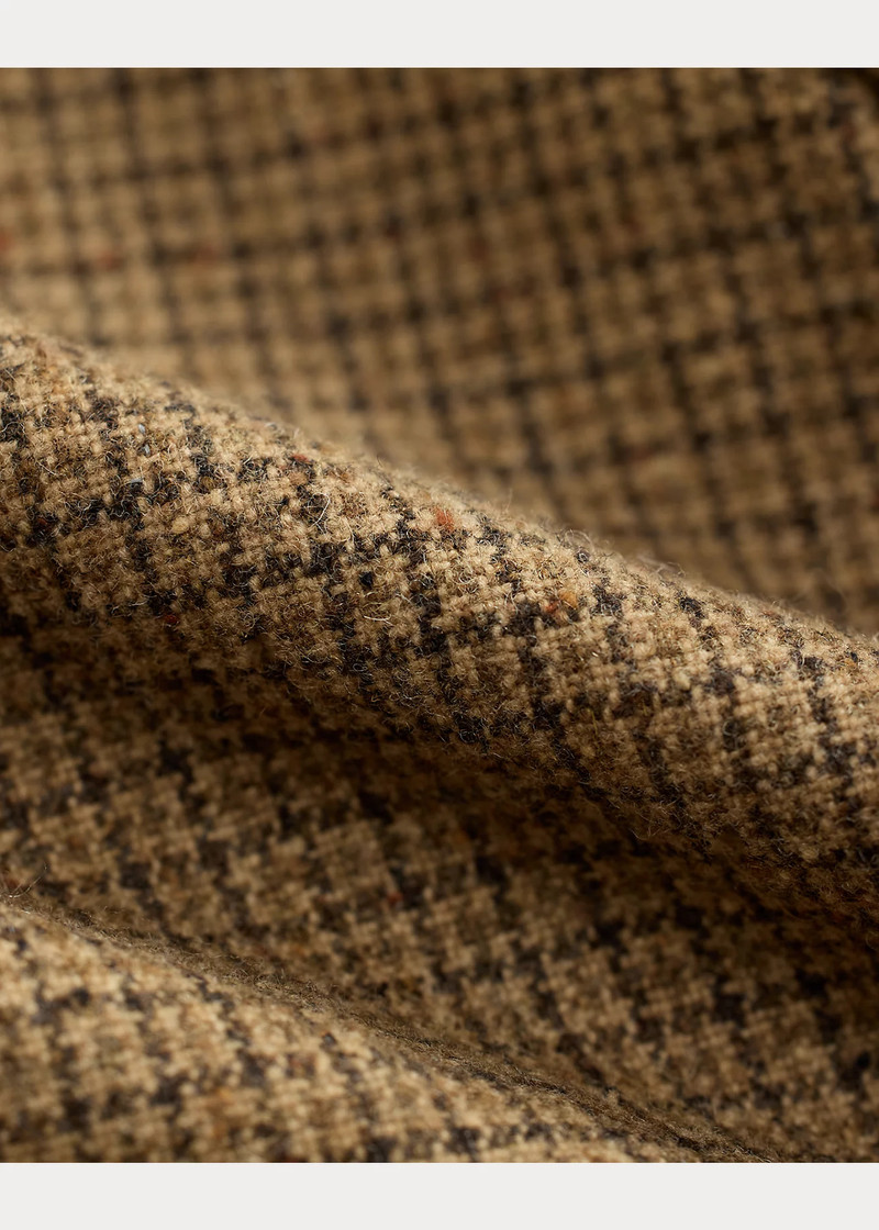 Slim Fit Checked Wool Suit Trouser 10