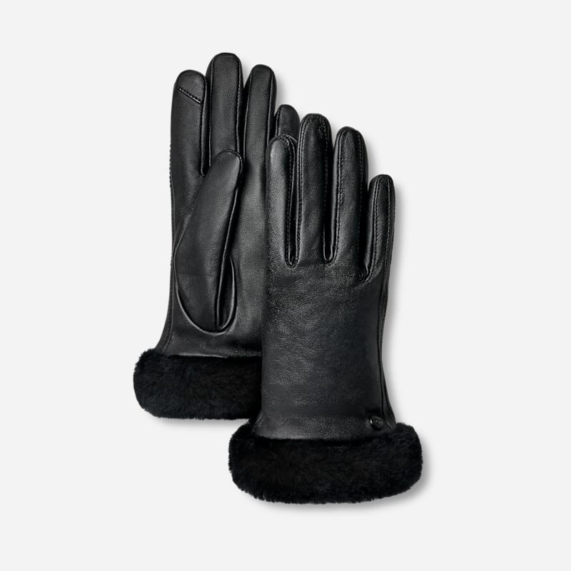 ® Women's Sheepskin Cuff Glove in Black 1