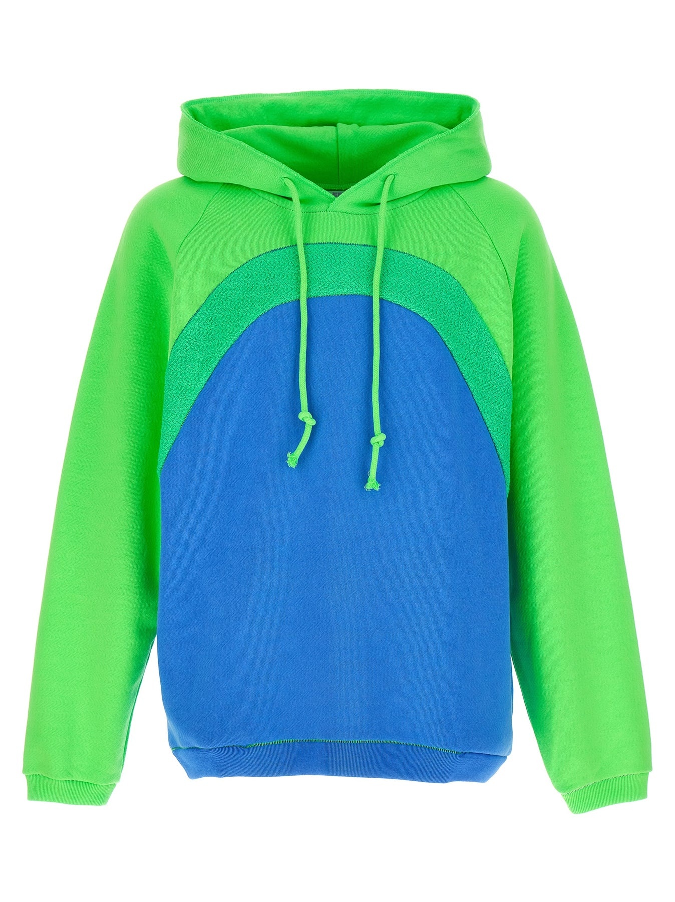 Patchwork Hoodie Sweatshirt Multicolor - 1
