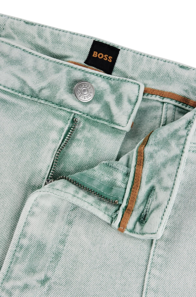 CUFFED RELAXED-FIT CARGO JEANS IN RIGID DENIM 6