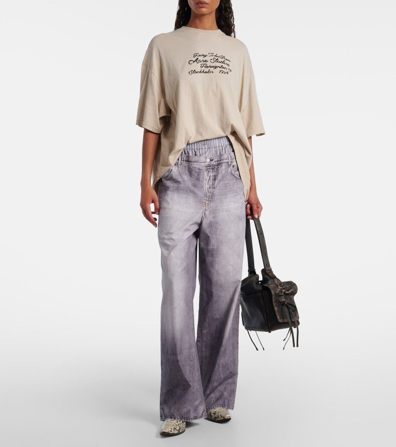 Acne Studios Logo cotton jersey T-shirt outlook