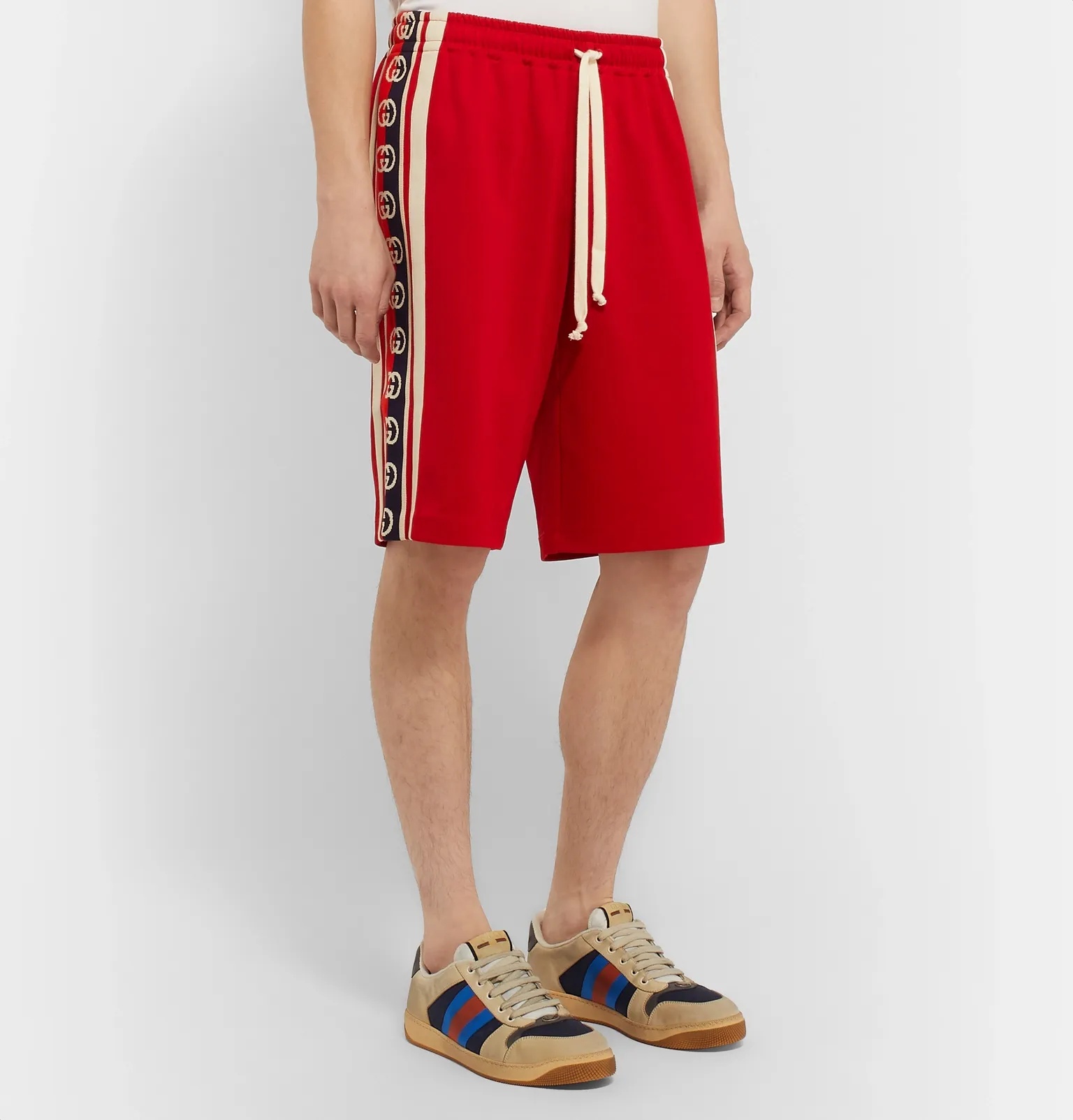 Webbing-Trimmed Tech-Jersey Shorts - 11