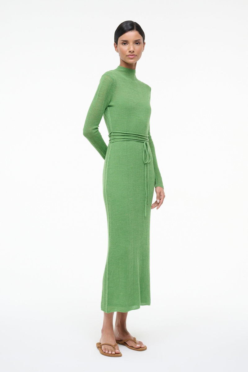STAUD MARIANNE DRESS LEAF 3