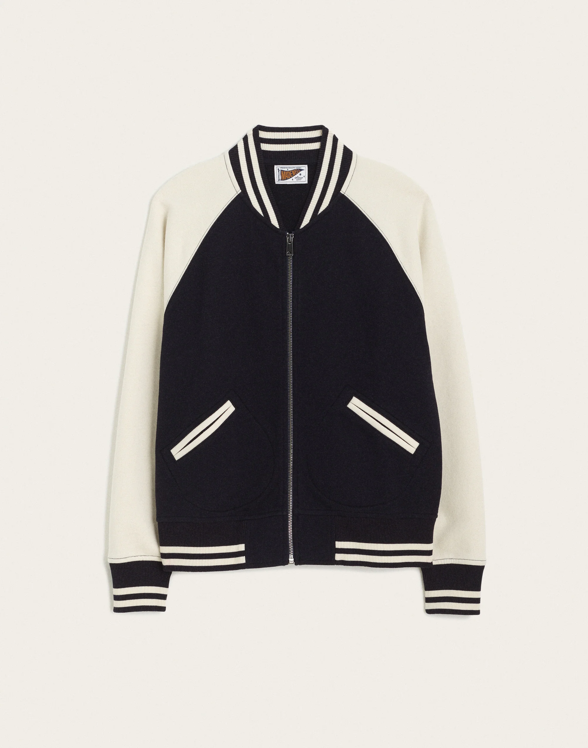 McCarren Zip-Up Varsity Jacket - 1