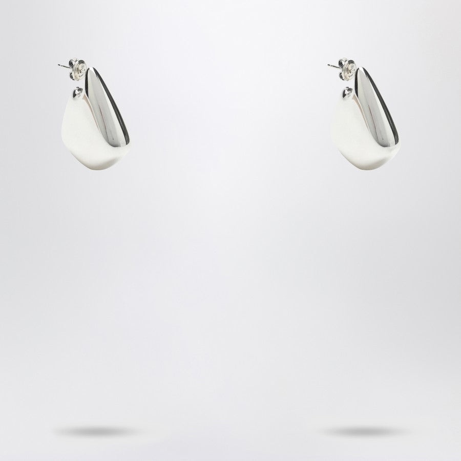ピアス Bottega Veneta Sterling silver small Fin earrings Bottega Veneta: Silver Small Fin Earrings | SSENSE